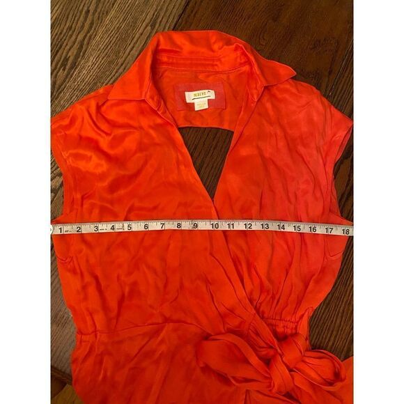 Anthropologie- Maeve Open-Back Wrap Midi Dress - Picture 8 of 8